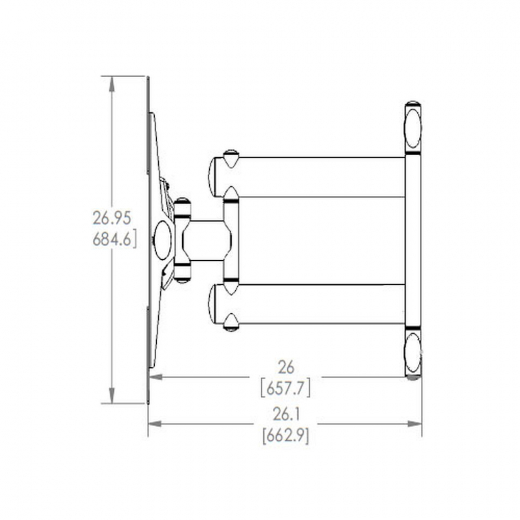 PFW 6852 dreh- und neigbare TV Wandhalterung 40 - 98 Zoll