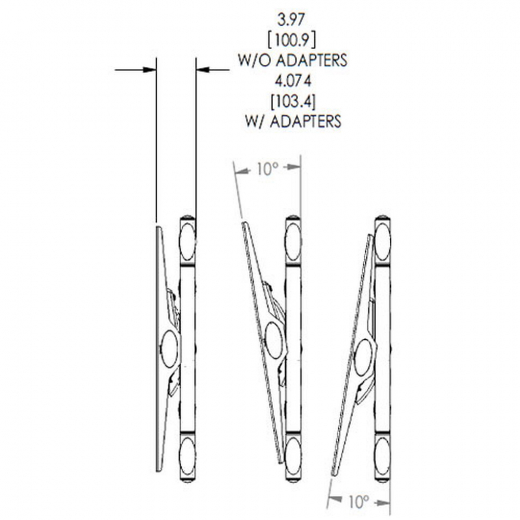 PFW 6852 dreh- und neigbare TV Wandhalterung 40 - 98 Zoll