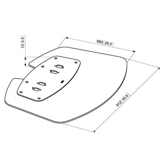 PFF7030 extragroße Bodenplatte für Standfüße