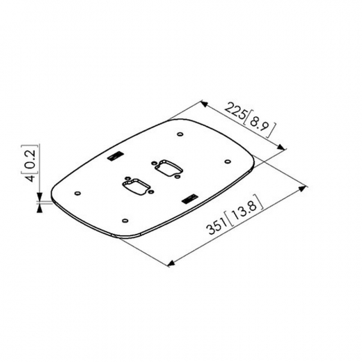 PFF7060 Bodenbefestigung/Montageplatte
