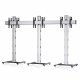 1x3 Ruecken-an-Ruecken Videowall-Standfuss 42-55 Zoll