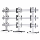 3x3 Ruecken-an-Ruecken Videowall-Standfuss 42-55 Zoll