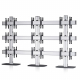 3x3 Ruecken-an-Ruecken Videowall-Standfuss 42-55 Zoll