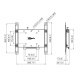 MM-PFW4200 Verriegelbarer Wandhalter fuer Displays von 10-43 Zoll