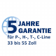Garantieverlängerung auf 5 Jahre für P-, H-, T- und C-Line 33 bis 55 Zoll