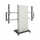 Mobile elektrisch hoehenverstellbare Videowall Halterung fuer 46 Zoll Displays