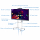 Komplett-Set fuer Videokonferenzen mit 86 Zoll Touch Display