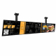 Digitales Menüboard Set 3x 50 Zoll UHD Displays im Querformat mit Deckenhalterung