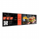 Digitales Menüboard Set 2x 32 Zoll UHD Displays im Querformat mit Wandhalterung