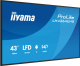 iiyama LH4364UHS-B1AG Signage-Display Digital Signage Flachbildschirm 109,2 cm (43) LED WLAN 500 cd/m? 4K Ultra HD Schwarz Android 24/7