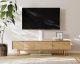 FITUEYES TV-Standfuß F02A1461A Weiß für 32–60 Zoll Fernseher, höhenverstellbar & schwenkbar