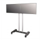 Konvention Rollstandfuß für 2 Monitore bis 65 Zoll