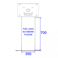 LED TV Pult Standfuß MS400 für Displays bis 65 Zoll