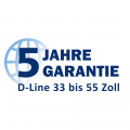 Garantieverlängerung auf 5 Jahre für D-Line 33 bis 55 Zoll