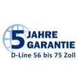 Garantieverlängerung auf 5 Jahre für D-Line 56 bis 75 Zoll