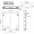 Wandhalterung Regout BalanceBox® mit Höhenverstellung 400 mm