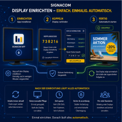 SIGNACOM BASIC – einfache Digital Signage Software für Android Displays