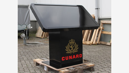 Kiosksystem DWS55BDL in schwarz mit Firmenlogo